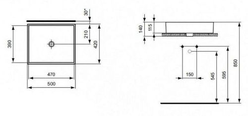 купить Раковина Ideal Standard Strada 50x42cm (K077601) в Кишинёве 