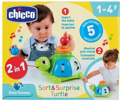 cumpără Puzzle Chicco 10622 Jucarie 2in1 broscuta testoasa sorteaza si surprinde, 1-4ani în Chișinău 