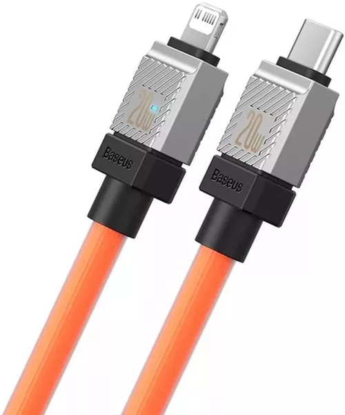 cumpără Cablu telefon mobil Baseus CAKW000107 CoolPlay Series Type-C to Lightning 3A 20W 2m, Orange în Chișinău 