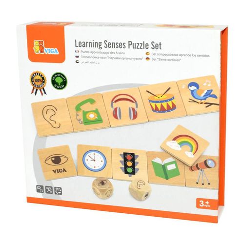 купить Игрушка Viga 44507 Learning Senses Puzzle Set в Кишинёве 