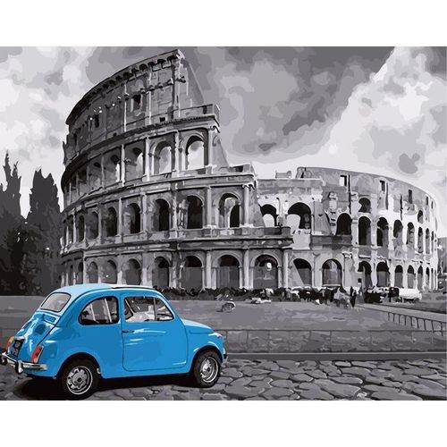 купить Картина по номерам Richi (06872) Mozaic cu diamante Roma. Colosseum 40x50 в Кишинёве 