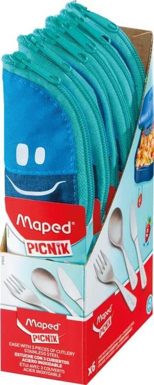 купить Набор столовых приборов Maped 878003 Concept Kids, синий в Кишинёве 