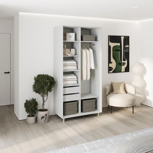 cumpără Dulap my-STYLE C10H2T01AM04-U11, 100x220, серый în Chișinău 