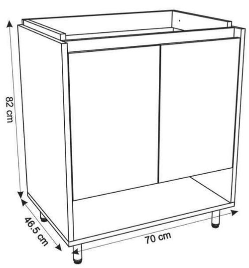 купить Шкаф под умывальник Montebella Set 12.02 700*480 TERRA N Jaguar в Кишинёве 