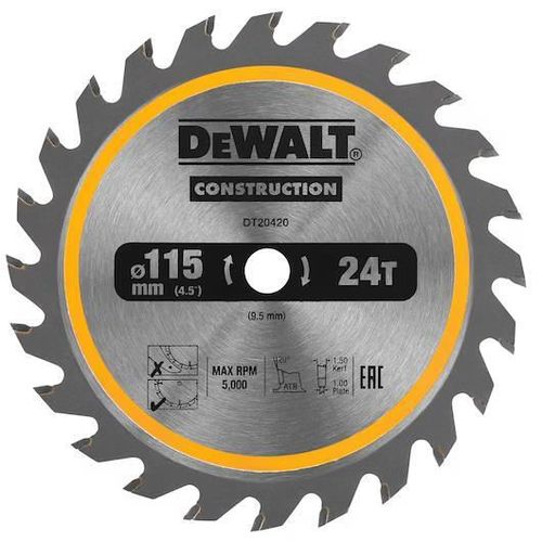 cumpără Disc de tăiere DeWalt DT20420-QZ Pânza circulara 115x9.5mm 24T în Chișinău 