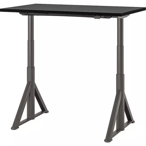 cumpără Masă de birou Ikea Idasen înălțime reglabilă 120x70 (Negru/Gri Inchis) în Chișinău 