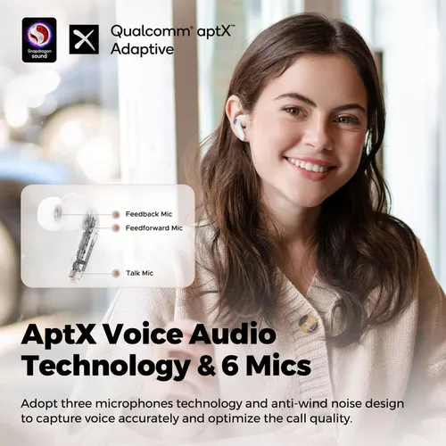 купить Наушники беспроводные SoundPeats Air4 Pro White в Кишинёве 
