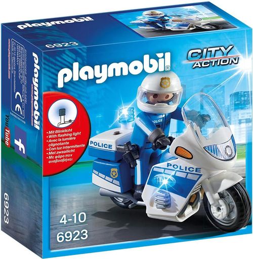 купить Конструктор Playmobil PM6923 Police Bike with LED Light в Кишинёве 