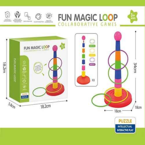 купить Игрушка miscellaneous 11669 Пирамидальная игра с кольцами 920715 в Кишинёве 