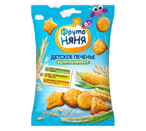 Biscutii pentru copii Фруто Няня multicereale 50 g (6+ luni) 