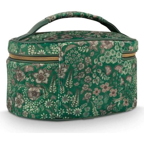 купить Несессер/косметичка Pip Studio 51.274.286 Cleo Beauty Case Quilted Daisy Dreams Green 26x16x16cm Green в Кишинёве 