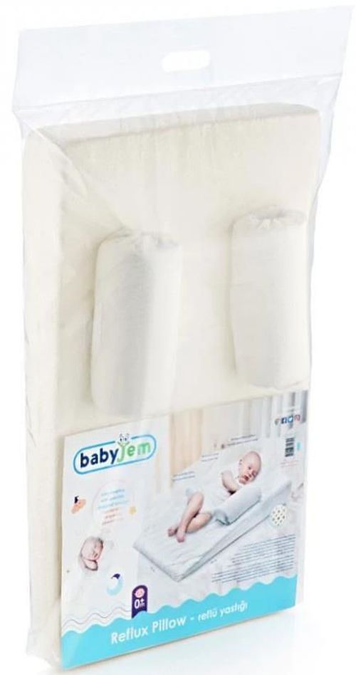 cumpără Cocon pentru bebelusi BabyJem 542 Pozitionator cu plan inclinat Baby Eco Reflux Alb în Chișinău 