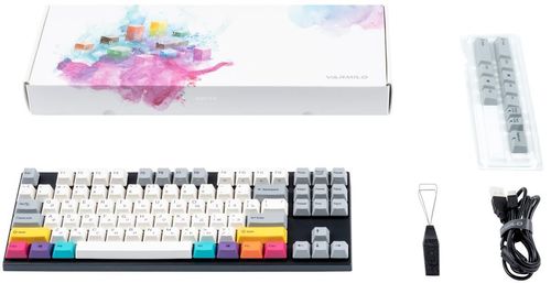 купить Игровая клавиатура Varmilo APT87 CMYK, C-TK Red, White Led в Кишинёве 