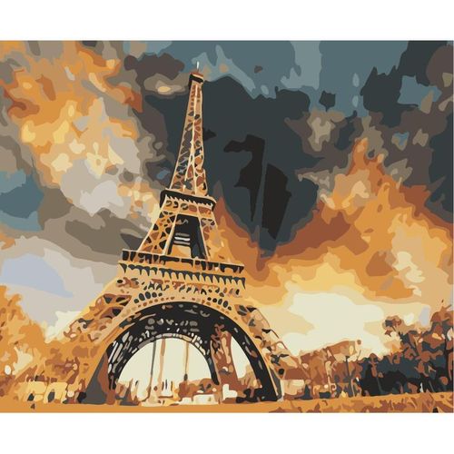 купить Картина по номерам Richi (07619) Mozaic cu diamante Turnul Eiffel 40x50 в Кишинёве 