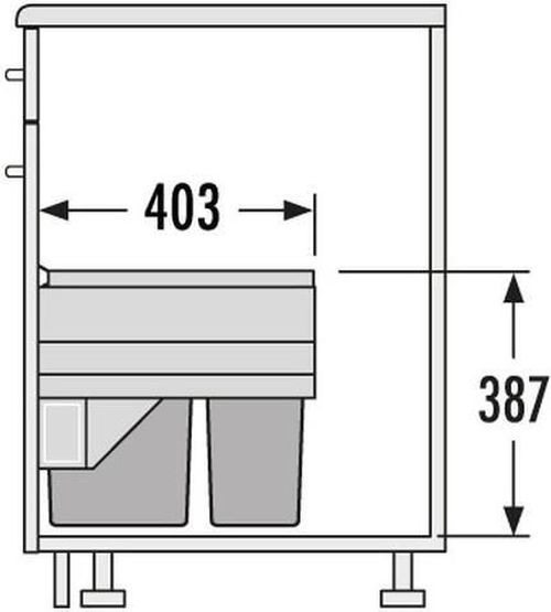 cumpără Coș de gunoi Hailo 3609501 Cargo Basic 500 în Chișinău 