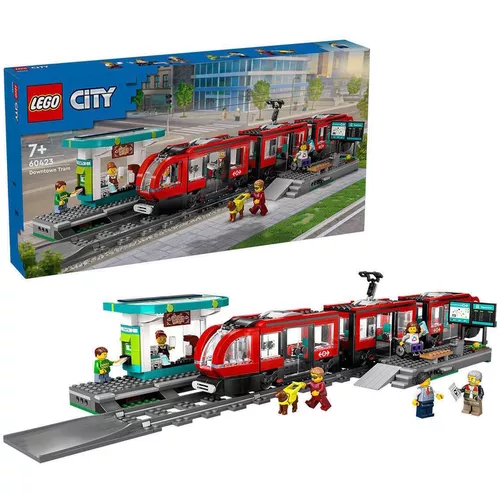 cumpără Set de construcție Lego 60423 Downtown Streetcar And Station în Chișinău 
