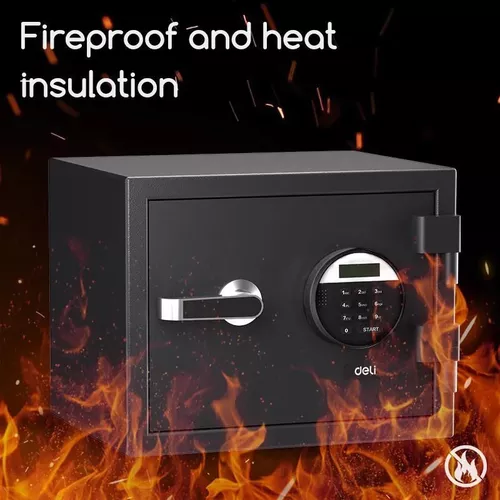 cumpără Safeu de oficiu Deli DLET580 300x380x300 mm, ignifugă în Chișinău 