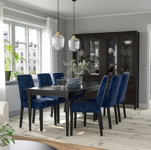 cumpără Masă Ikea Ingatorp 155/215x87 (Negru) în Chișinău 