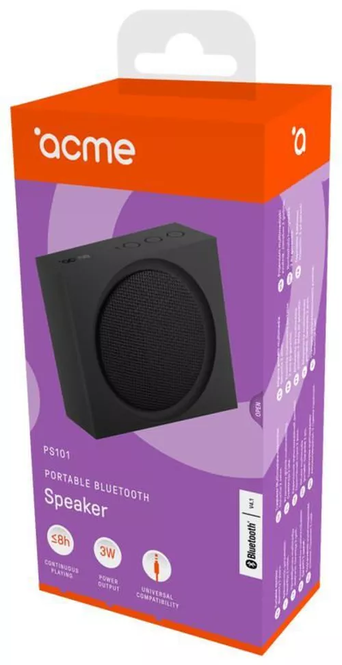 купить Колонка портативная Bluetooth Acme PS101 Black в Кишинёве 