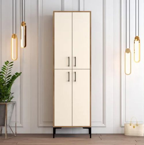 cumpără Raft pentru încălțăminte Trendy Berlin A, Nuc, Crem 60x200x35cm în Chișinău 