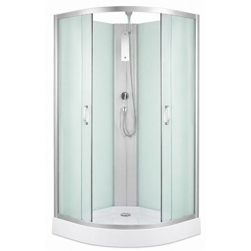 купить Душевая кабина MPN TM-981, 900X900X2100mm, hidrobox, cada joasa, forma rotunda, sticla fumurie в Кишинёве 