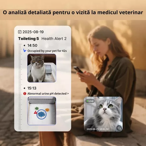 купить Лоток-туалет Petkit Litiera Purobot Crystal Duo в Кишинёве 