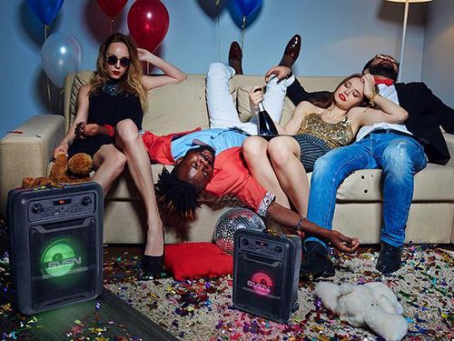 купить Колонка портативная Bluetooth Sven PS-400 Black в Кишинёве 