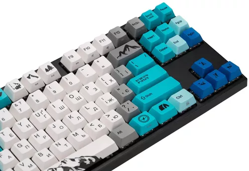 cumpără Tastatură gaming Varmilo VEA87 Summit R1 87Key, Cherry Mx Red, EN/UKR, White Led, Blue în Chișinău 