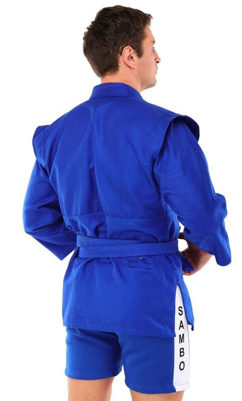 cumpără Îmbrăcăminte sport SUHS 13506 Kimono pt sambo din coton m.150cm, 500g/m2 CO-4676 blue în Chișinău 
