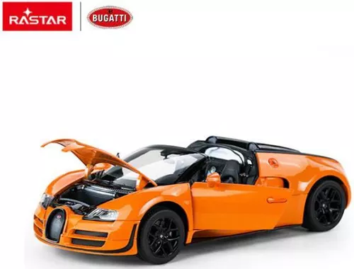 купить Радиоуправляемая игрушка Rastar 43900 Die cast 1:18 Bugatti Grand Sport Vitesse, orange, 61369 в Кишинёве 