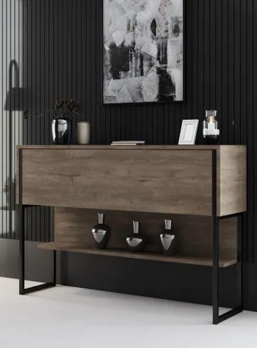 cumpără Masă Trendy Luxe, NegruNuc, 120x80x30cm (GTR005826) în Chișinău 