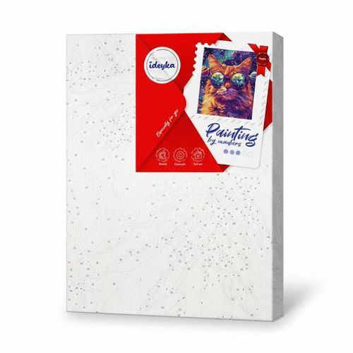 купить Картина по номерам Ideyka KHO6651 30x40cm Eco, Ochelari printre stele в Кишинёве 