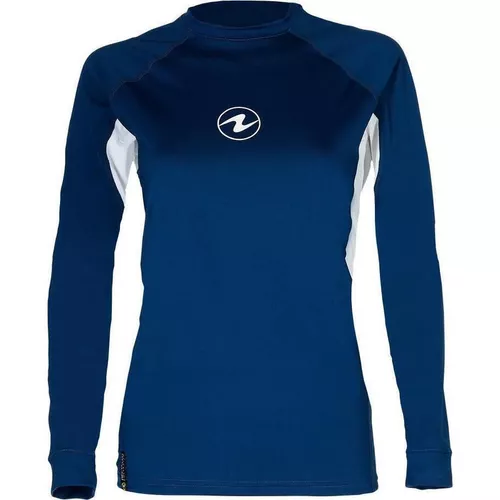 купить Одежда для спорта AquaLung Футболка Rashguard Wmn LF LS Navy Blue/W (L) в Кишинёве 