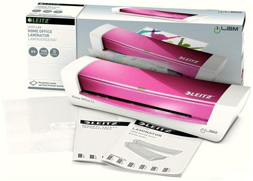 купить Ламинатор Leitz 73680023 iLam, 80-125 мкм, A4, розовый в Кишинёве 