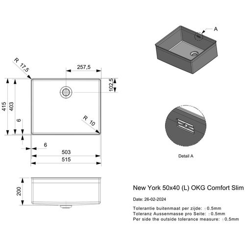 cumpără Chiuvetă bucătărie Reginox R38086 New York 50x40 Slim în Chișinău 