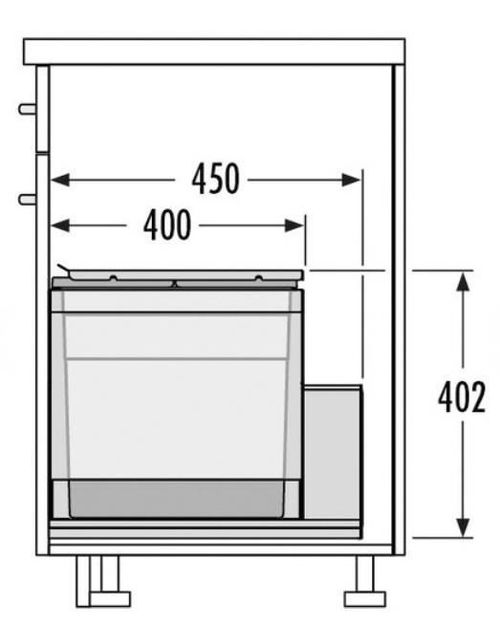 cumpără Coș de gunoi Hailo 3631881 Triple XL 800 în Chișinău 