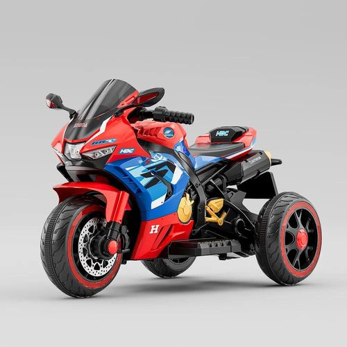 cumpără Mașină electrică pentru copii Richi (RT516) Motocicleta rosie-albastra pe acumulator pentru copii (56789) în Chișinău 