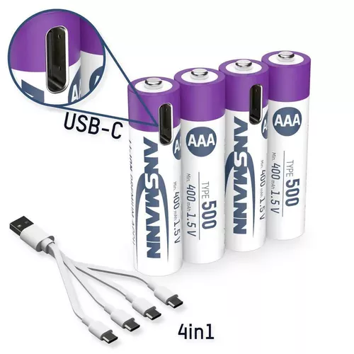 cumpără Acumulator Ansmann 1311-0028 Li-Ion AAA 500 (400 mAh) 4p. blister în Chișinău 