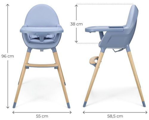 купить Стульчик для кормления KinderKraft KHFINI02NOR0000 Fini 2 Nordic Breeze в Кишинёве 