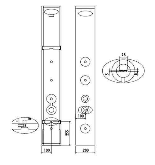 cumpără Panou de duș Creavit DP.PB3023 bambuc în Chișinău 