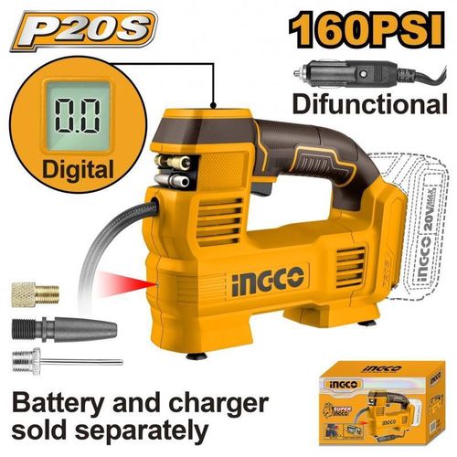 купить Портативный компрессор для авто INGCO CACLI2012 (49444) в Кишинёве 