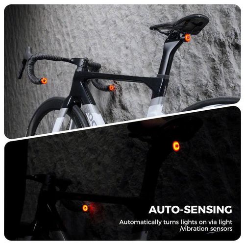 купить Аксессуар для велосипеда Rockbros 24120010001 Lanterna spate pentru bicicleta RO, ROLL OVER в Кишинёве 