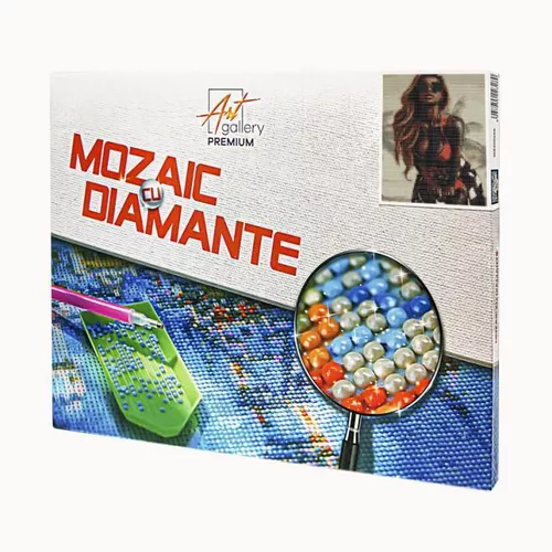 купить Картина по номерам Art Gallery XQB77458 Mozaic cu diamante 30x40cm Fata frumoasa в Кишинёве 
