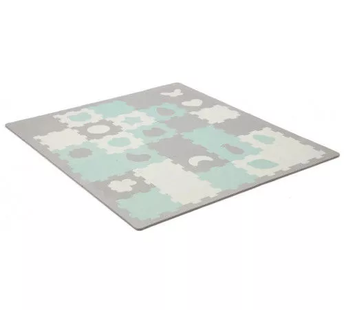 Covoras-puzzle Kinderkraft Luno Shapes Mint 