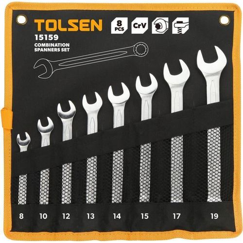cumpără Set de unelte de mână Tolsen Set de 8 chei combinate 8-19mm (15159) în Chișinău 