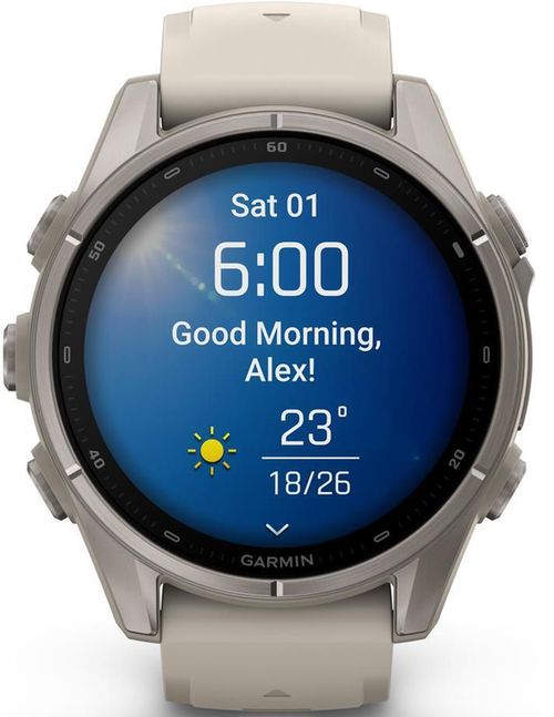cumpără Ceas inteligent Garmin Fenix 9, 43mm, Bare Ti, Fog Gray Band (010-04761-01) în Chișinău 