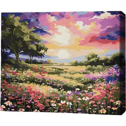 cumpără Tablou pe numere BrushMe MG0014FC 40х50cm (fără cutie) Apus de vară în Chișinău 