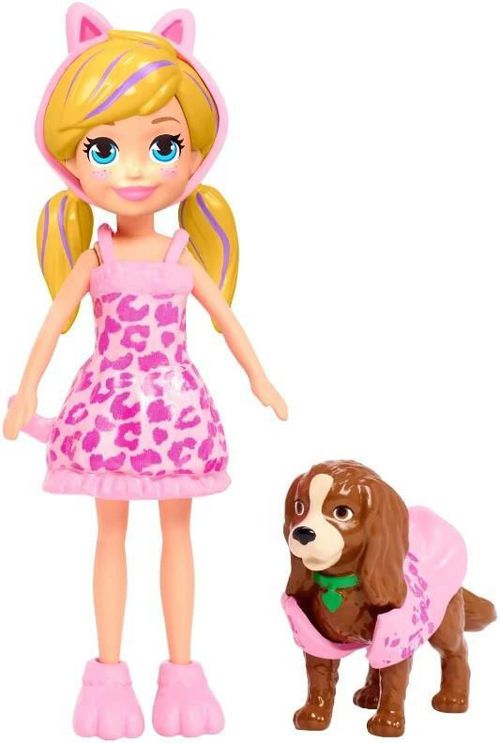 купить Кукла Barbie GDM15 Polly Pocket Mica Fashionista cu animalut в Кишинёве 
