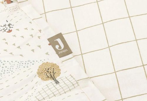 cumpără Lenjerie de pat pentru copii Jollein 003-005-68102 Set husa pentru plapuma si perna Tiny Park, 140x100cm în Chișinău 