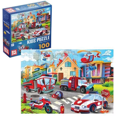 cumpără Puzzle Trefl 079619-04 Pompierii, 100elem în Chișinău 